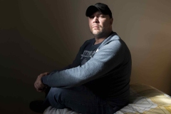 Homeless Veterans Project in Dundonald. 

Hugh Vennard who is being helped by the charity.